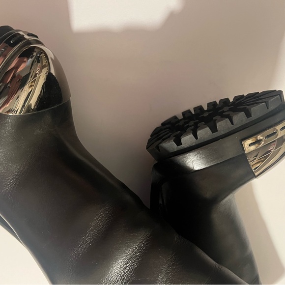 CADADEI BLACK SILVER TIP BOOTIES 6.5 - Picture 5 of 7